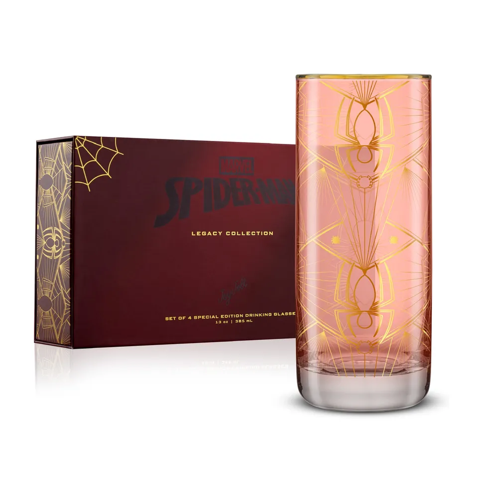 joyjolt-marvel-spider-man-legacy-tall-glasses-13-oz-set-of-4 image 1