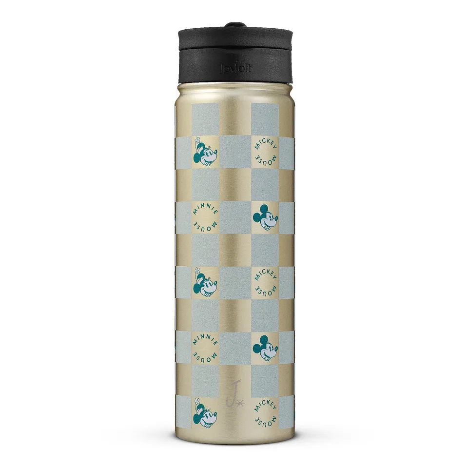 joyjolt-disney-retro-vintage-mickey-minnie-stainless-steel-water-bottle-22-oz image 1