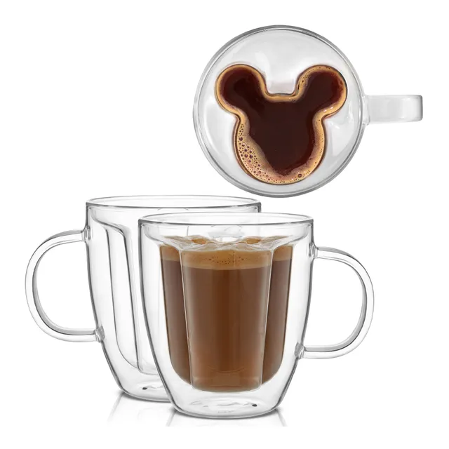 joyjolt-disney-mickey-mouse-3d-double-walled-glass-mugs-set-of-2-10-oz image 1
