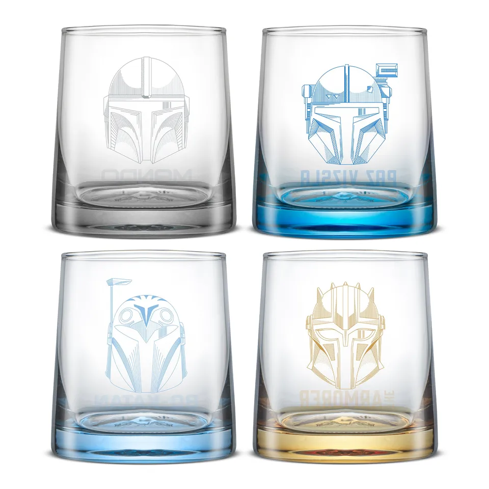 joyjolt-star-wars-the-mandalorians-short-drinking-glasses-set-of-4-lead-free-10- image 1