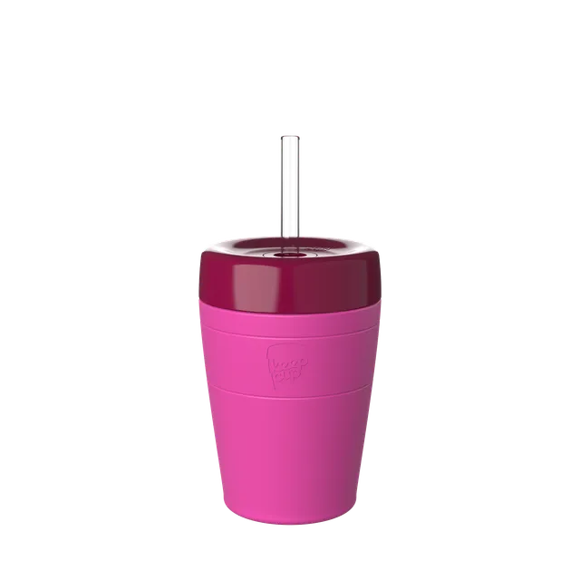 keepcup-commuter-cold-cup-12oz-fuchsia-burgundy image 1