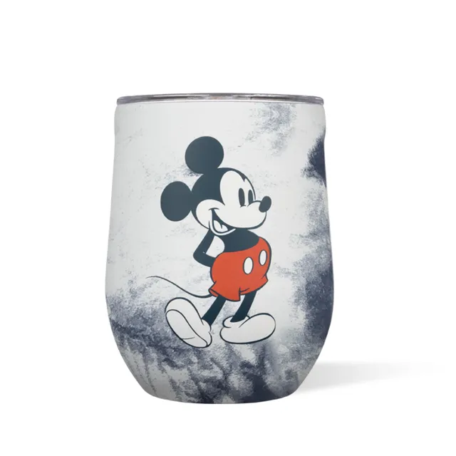 corkcicle-stemless-insulated-wine-glass-tumbler-12oz-disney-mickey-tie-dye image 1