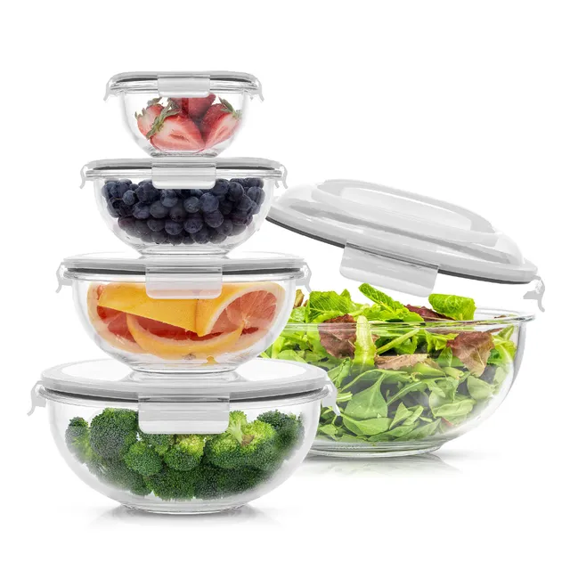 joyjolt-joyful-glass-mixing-bowl-set-with-airtight-lids-set-of-5-lead-free-glass image 1