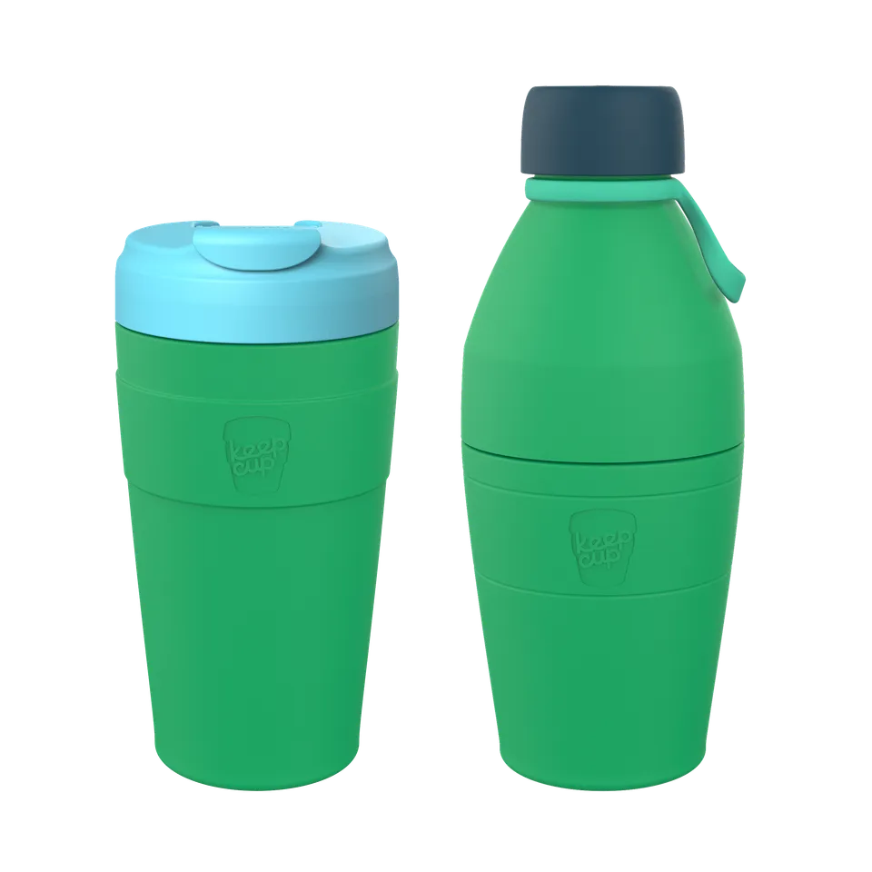 keepcup-deskside-warrior-bundle-emerald-commuter-travel-mug-helix-insulated-wate image 1