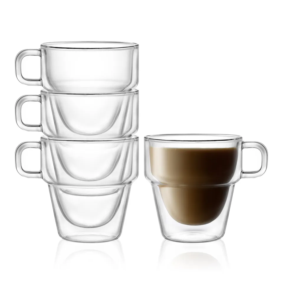 joyjolt-stoiva-double-wall-insulated-stackable-coffee-glasses-set-of-4-11-5-oz image 1