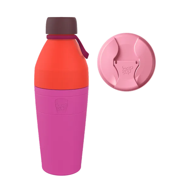 keepcup-commuter-bundle-22oz-water-bottle-with-commuter-lid-peony image 1