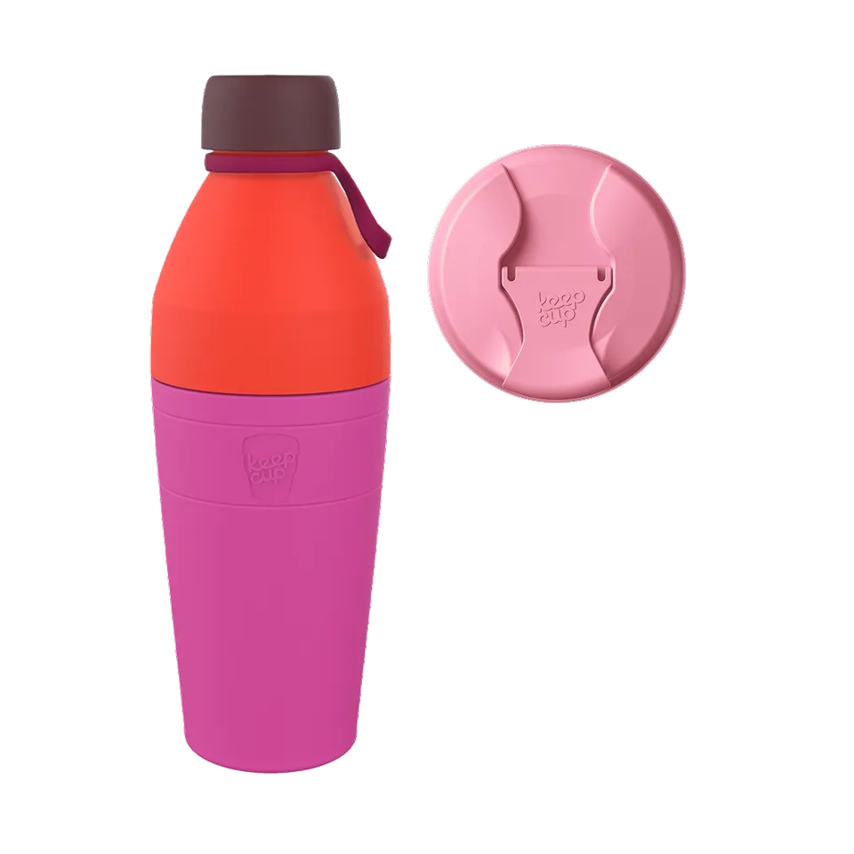 keepcup-commuter-bundle-22oz-water-bottle-with-commuter-lid-peony image 1