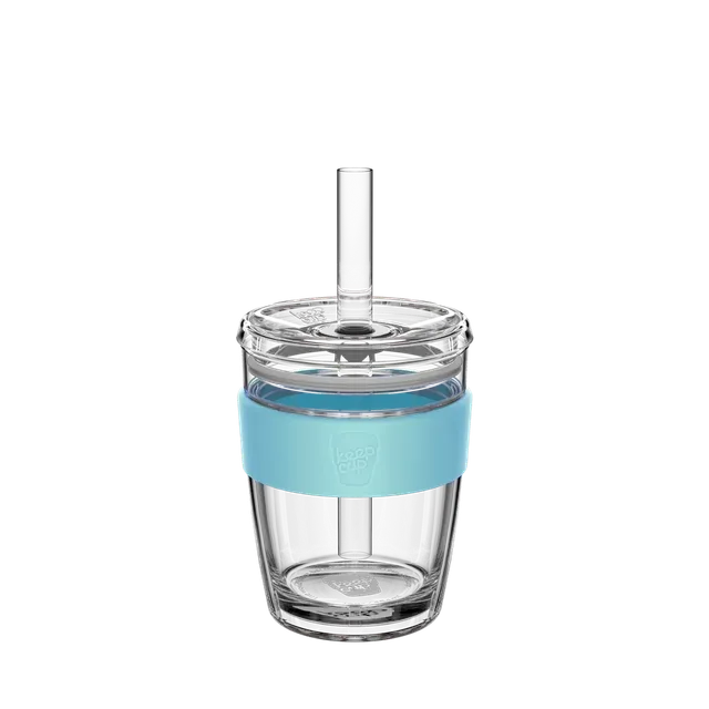 keepcup-cold-cup-longplay-boba-12oz-reusable-boba-tea-cup-with-wide-straw-cloud image 1
