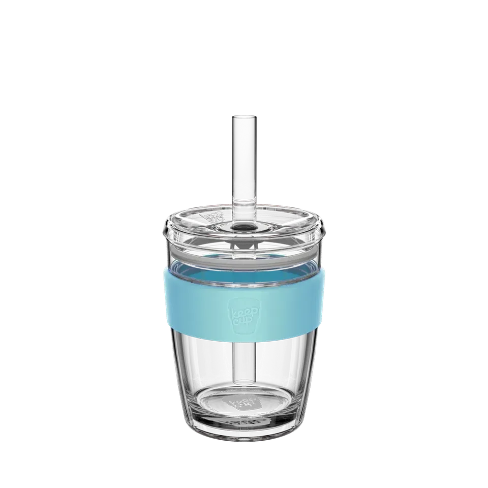 keepcup-cold-cup-longplay-boba-12oz-reusable-boba-tea-cup-with-wide-straw-cloud image 1