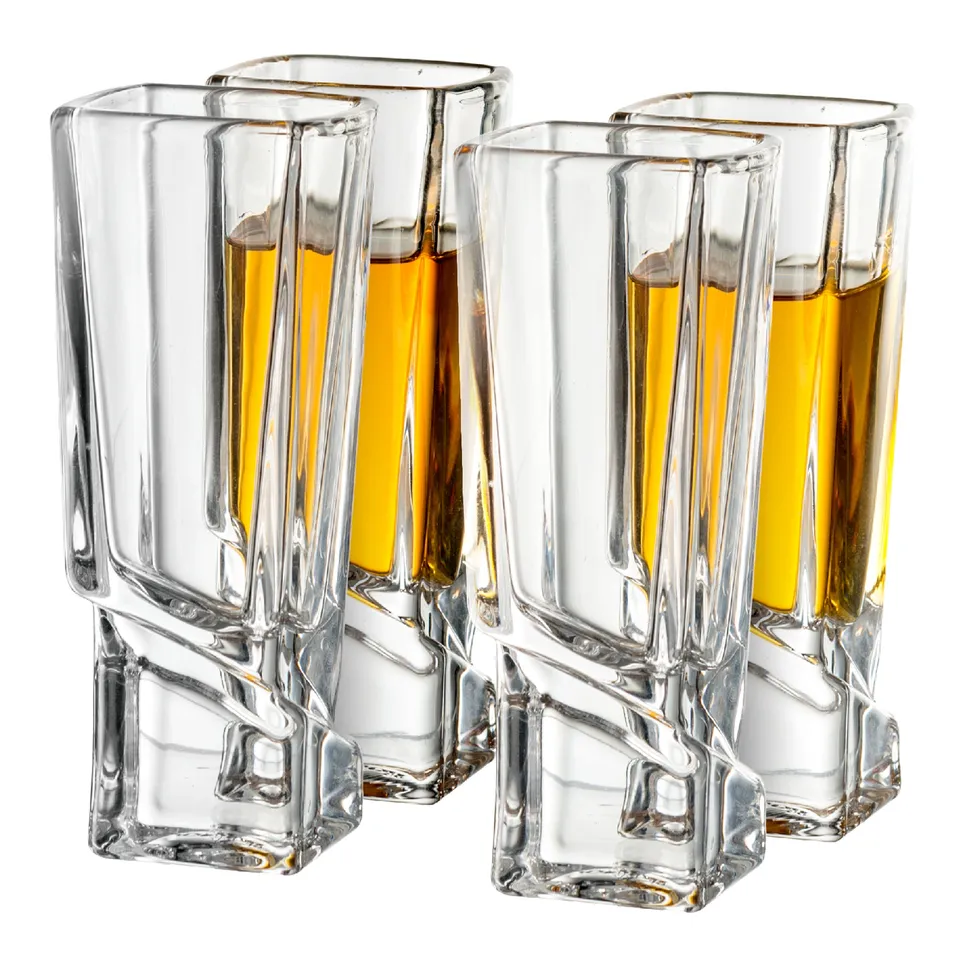 joyjolt-carre-shot-glasses-1-5-oz-set-of-4 image 1