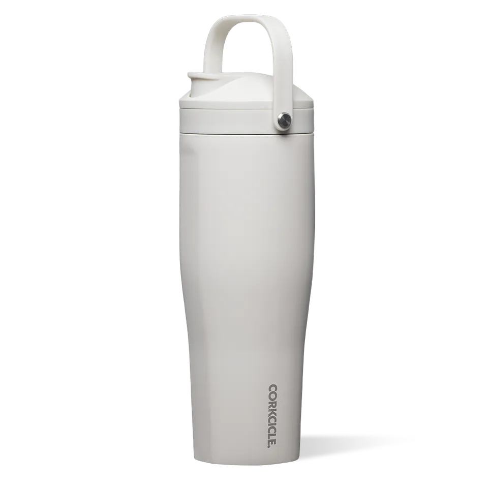 corkcicle-protein-shaker-30oz-insulated-mixer-bottle-with-agitator-strainer image 1