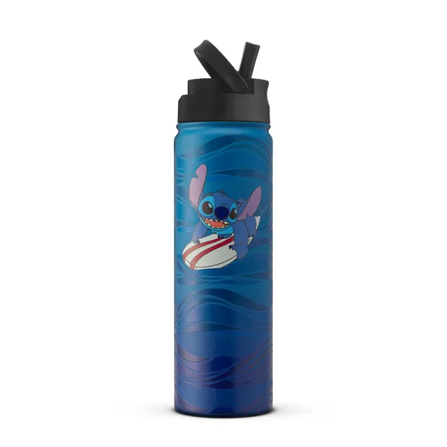 joyjolt-disney-stitch-surf-s-up-stainless-steel-water-bottle-22-oz image 1