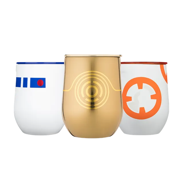 corkcicle-star-wars-droids-stemless-set-3-12oz-each image 1