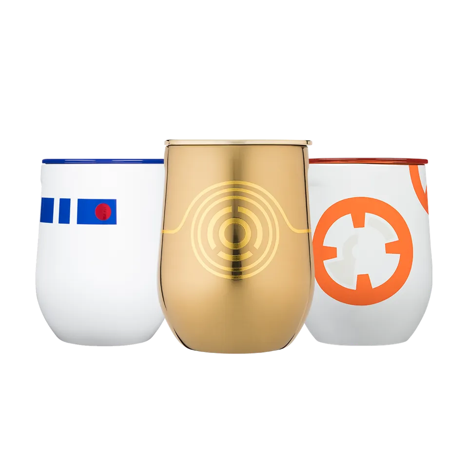 corkcicle-star-wars-droids-stemless-set-3-12oz-each image 1