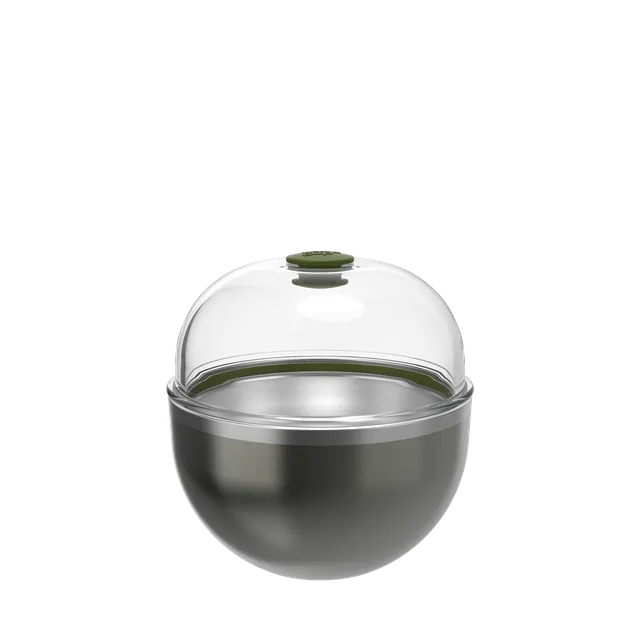 keepcup-go-bowl-luxe-550ml-glass-reusable-bowl-with-dome-lid-pine image 1