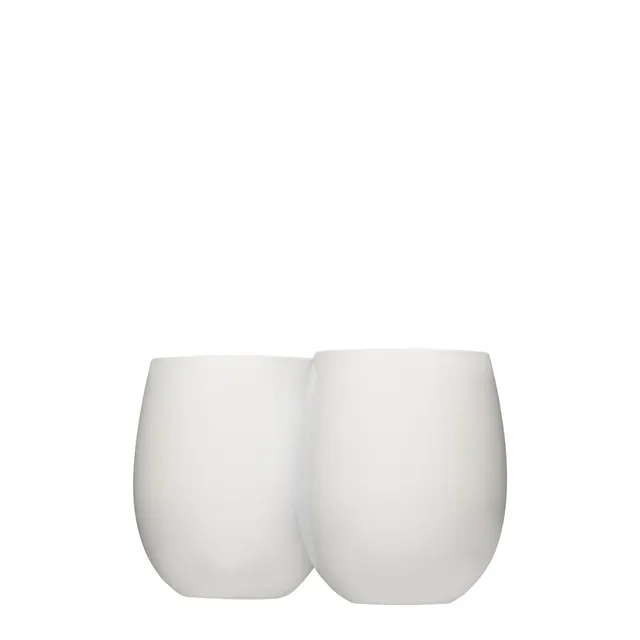 corkcicle-sommelier-stemless-wine-glasses-double-pack-gloss-oat-milk image 1