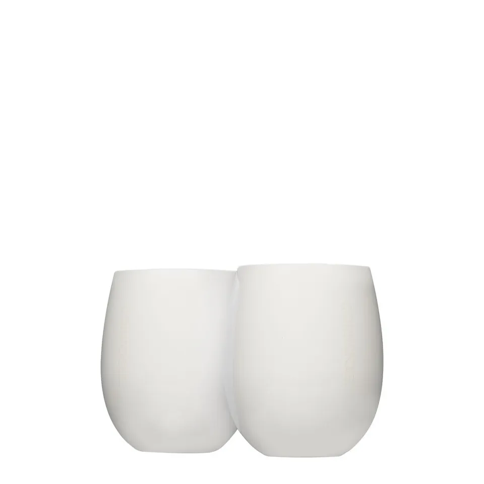 corkcicle-sommelier-stemless-wine-glasses-double-pack-gloss-oat-milk image 1