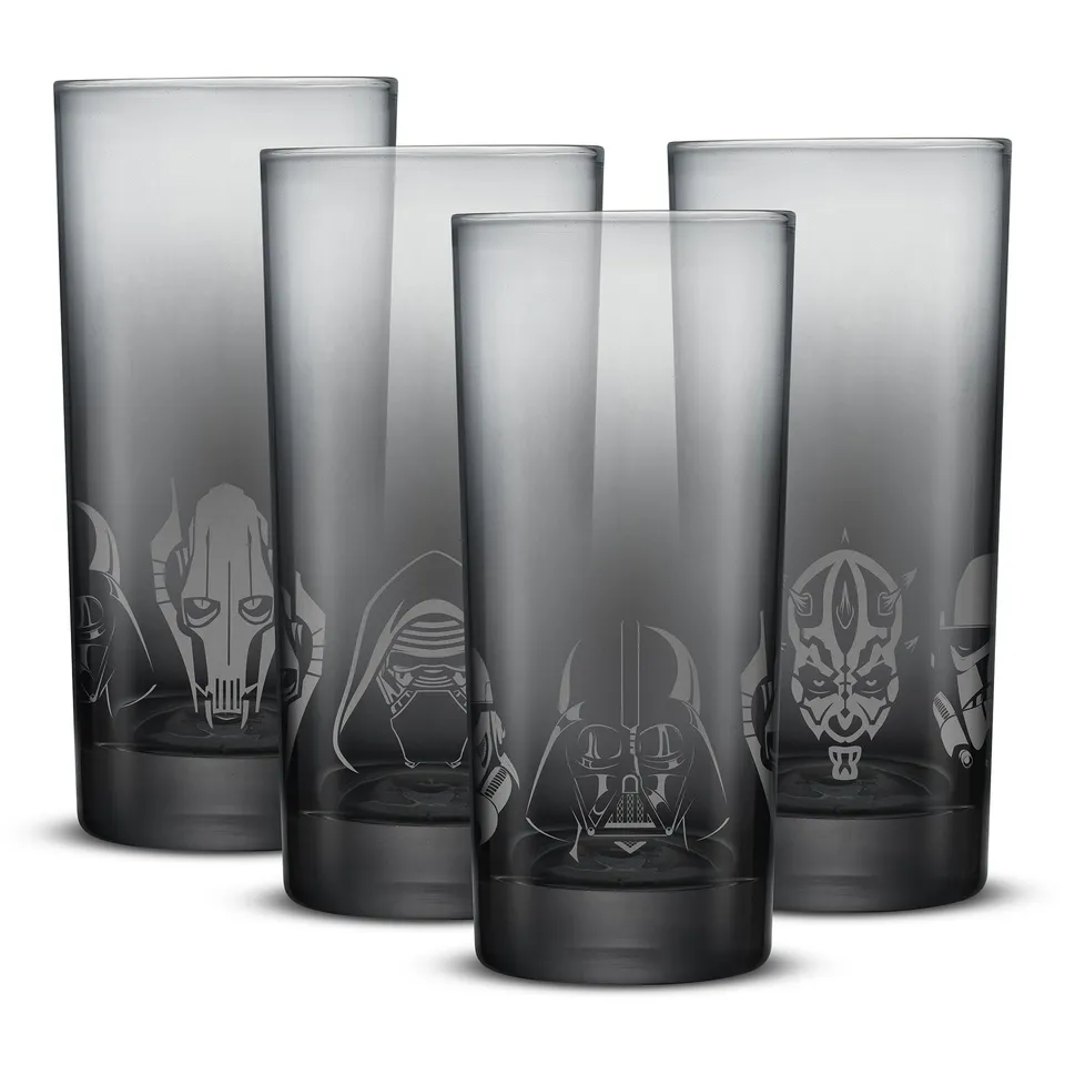 joyjolt-star-wars-dark-side-tall-drinking-glasses-16-oz-set-of-4 image 1