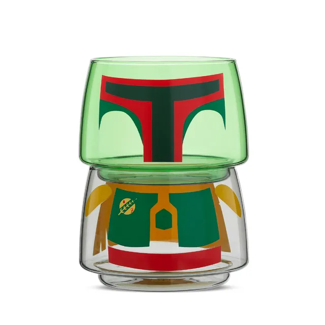 joyjolt-star-wars-boba-fett-stackable-glasses-set-of-2-9-5-oz image 1