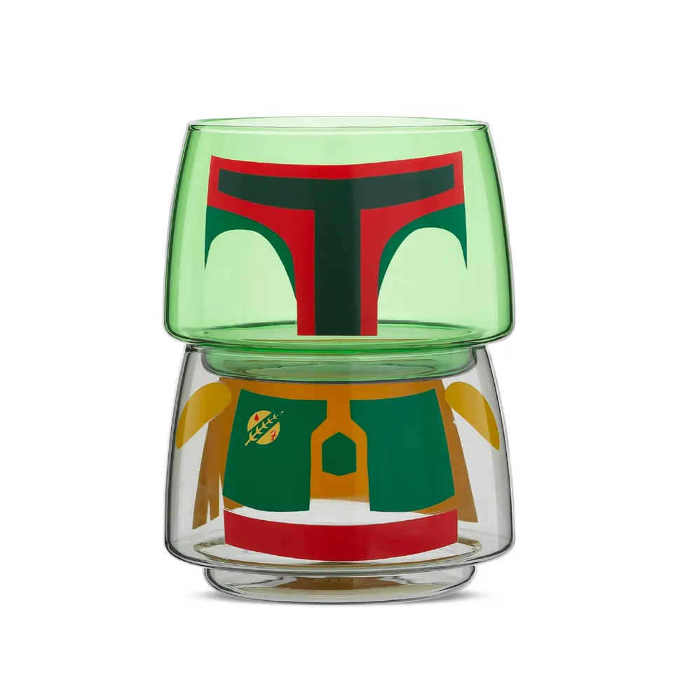 joyjolt-star-wars-boba-fett-stackable-glasses-set-of-2-9-5-oz image 1