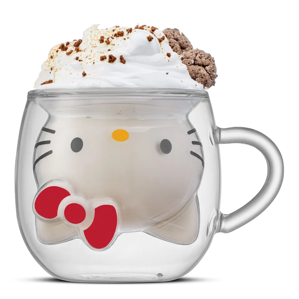 joyjolt-hello-kitty-3d-double-wall-coffee-mug-13-5-oz image 1