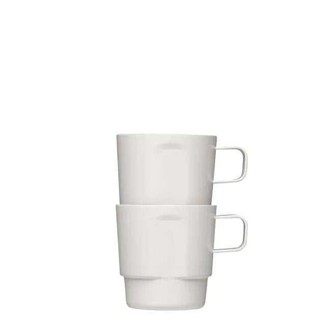 corkcicle-cafe-stacker-stackable-coffee-cups-6-oz-double-pack-gloss-oat-milk image 1