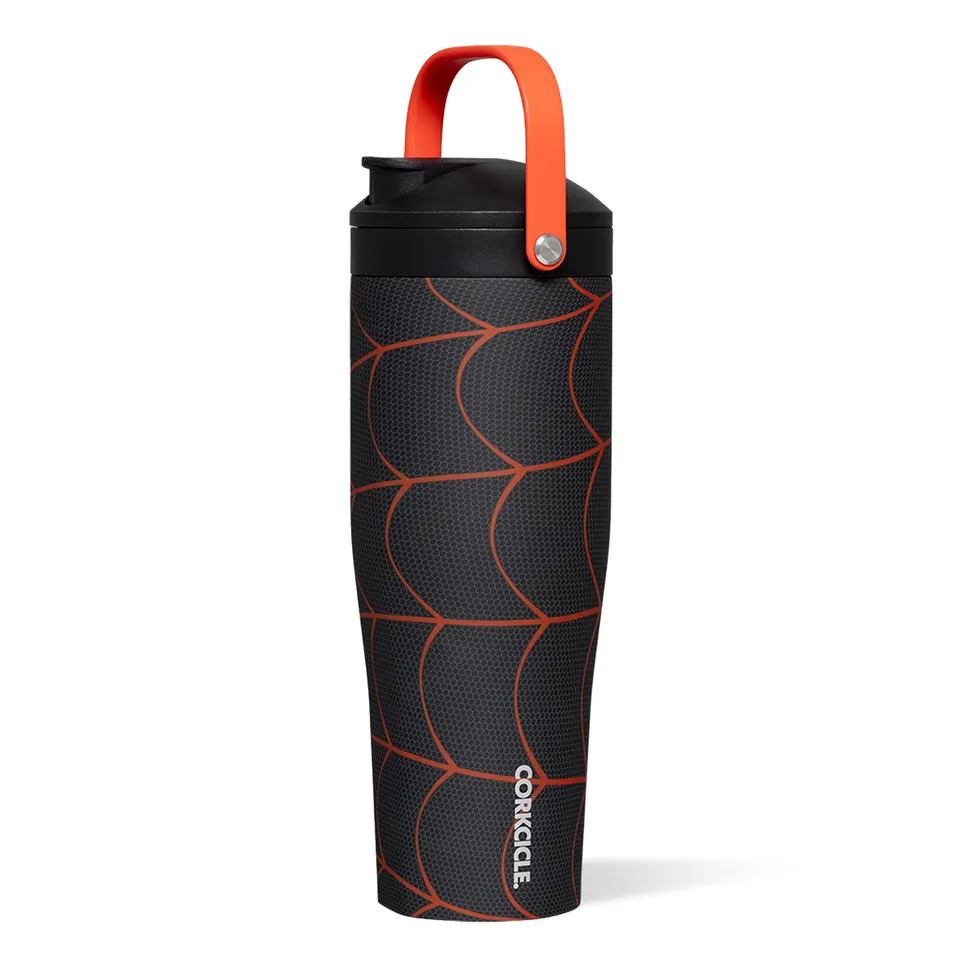 corkcicle-protein-shaker-30-oz-miles-morales-built-in-agitator-fruit-strainer-li image 1