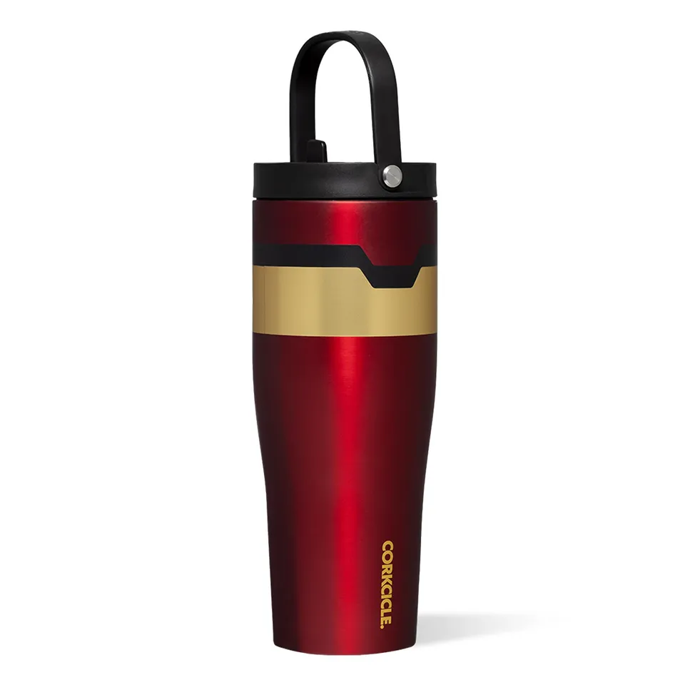 corkcicle-go-cup-xl-30-oz-iron-man-leak-proof-insulated-travel-tumbler-with-hand image 1