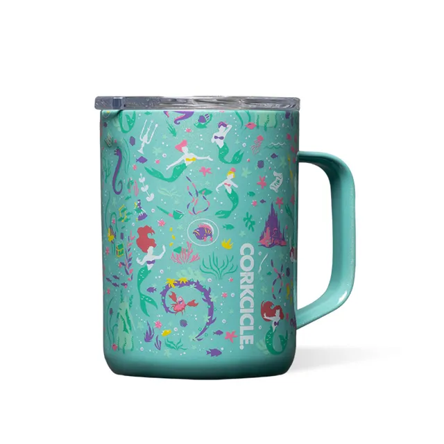 corkcicle-classic-coffee-mug-16-oz-princess-ariel-triple-insulated-stainless-ste image 1