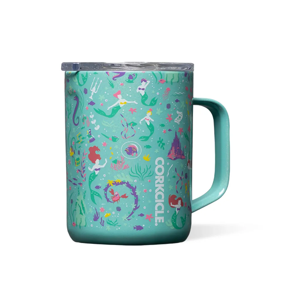 corkcicle-classic-coffee-mug-16-oz-princess-ariel-triple-insulated-stainless-ste image 1
