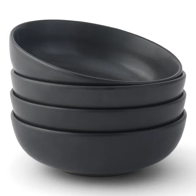 joyjolt-mesa-4-piece-stoneware-pasta-bowls-set-11-oz-each-matte-glaze image 1
