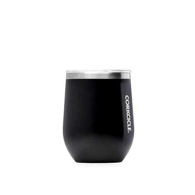 corkcicle-stemless-wine-tumbler-12-oz-matte-black-triple-insulated-stainless-ste image 1