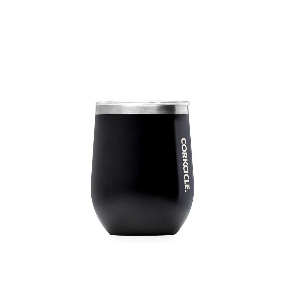 corkcicle-stemless-wine-tumbler-12-oz-matte-black-triple-insulated-stainless-ste image 1