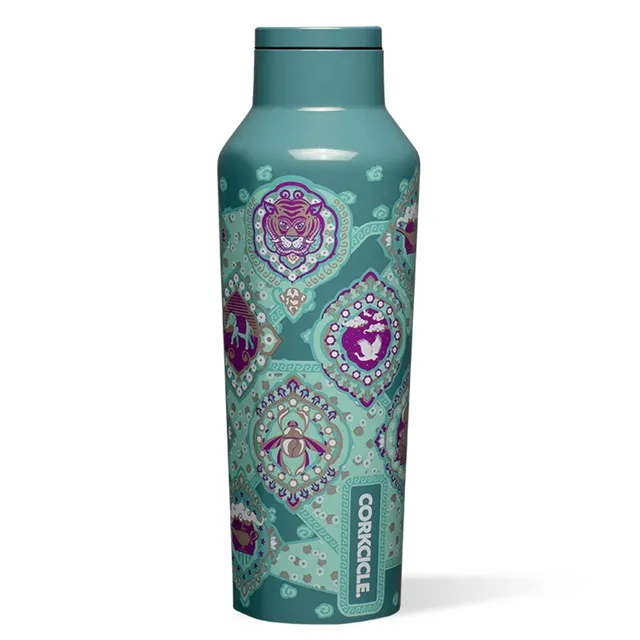 corkcicle-disney-princess-jasmine-insulated-canteen-travel-water-bottle-20oz-tri image 1