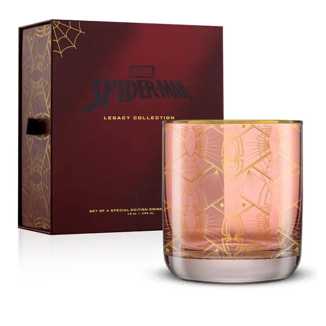 joyjolt-marvel-spider-man-legacy-short-glasses-set-of-4-10-oz image 1
