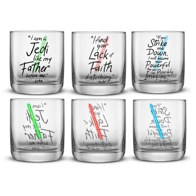 joyjolt-star-wars-lightsaber-collection-drinking-glasses-set-of-4-10-oz-lead-fre image 1