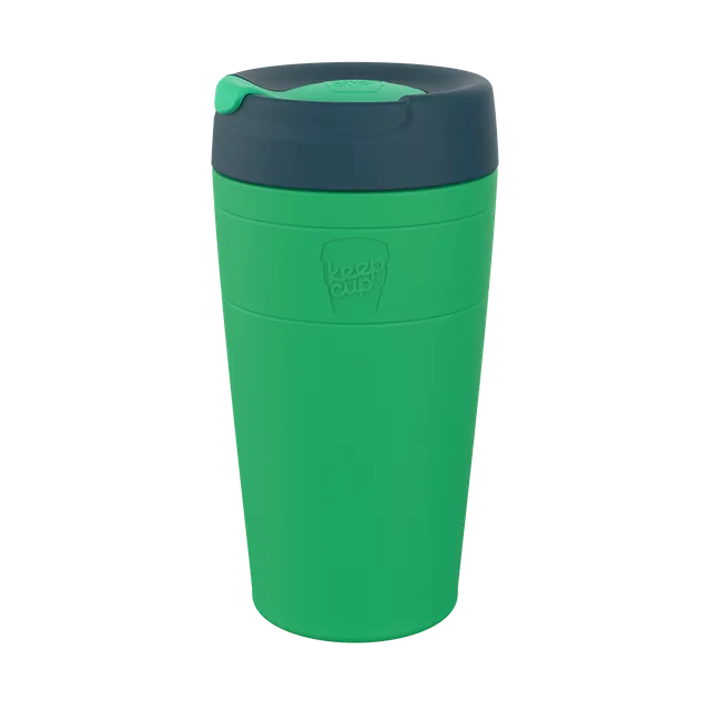 keepcup-traveler-16oz-emerald-lime-insulated-stainless-steel-travel-tumbler image 1
