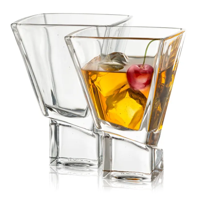 joyjolt-carre-martini-glasses-8-oz-set-of-2-square-design image 1