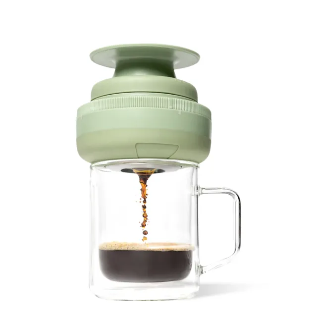 corkcicle-palmpress-portable-8oz-pour-over-french-press-coffee-brewer image 1