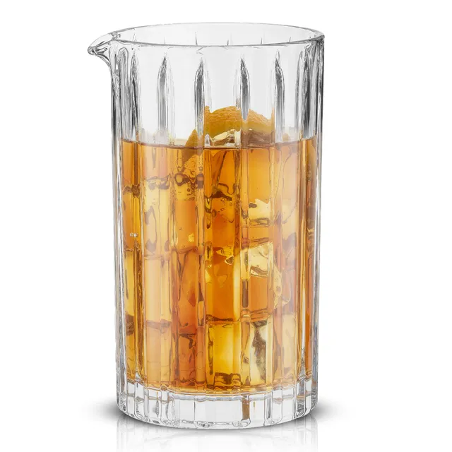 joyjolt-alina-ribbed-cocktail-mixing-glass-pitcher-21-oz-lead-free image 1