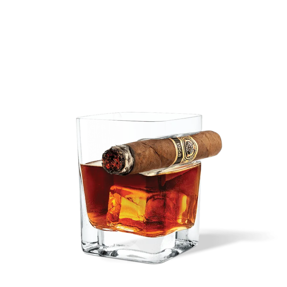 corkcicle-cigar-glass-9oz-rocks-glass-with-cigar-rest image 1