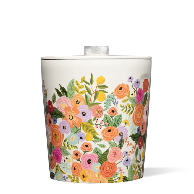 corkcicle-rifle-paper-co-ice-bucket-100oz-triple-insulated-garden-party-pattern image 1