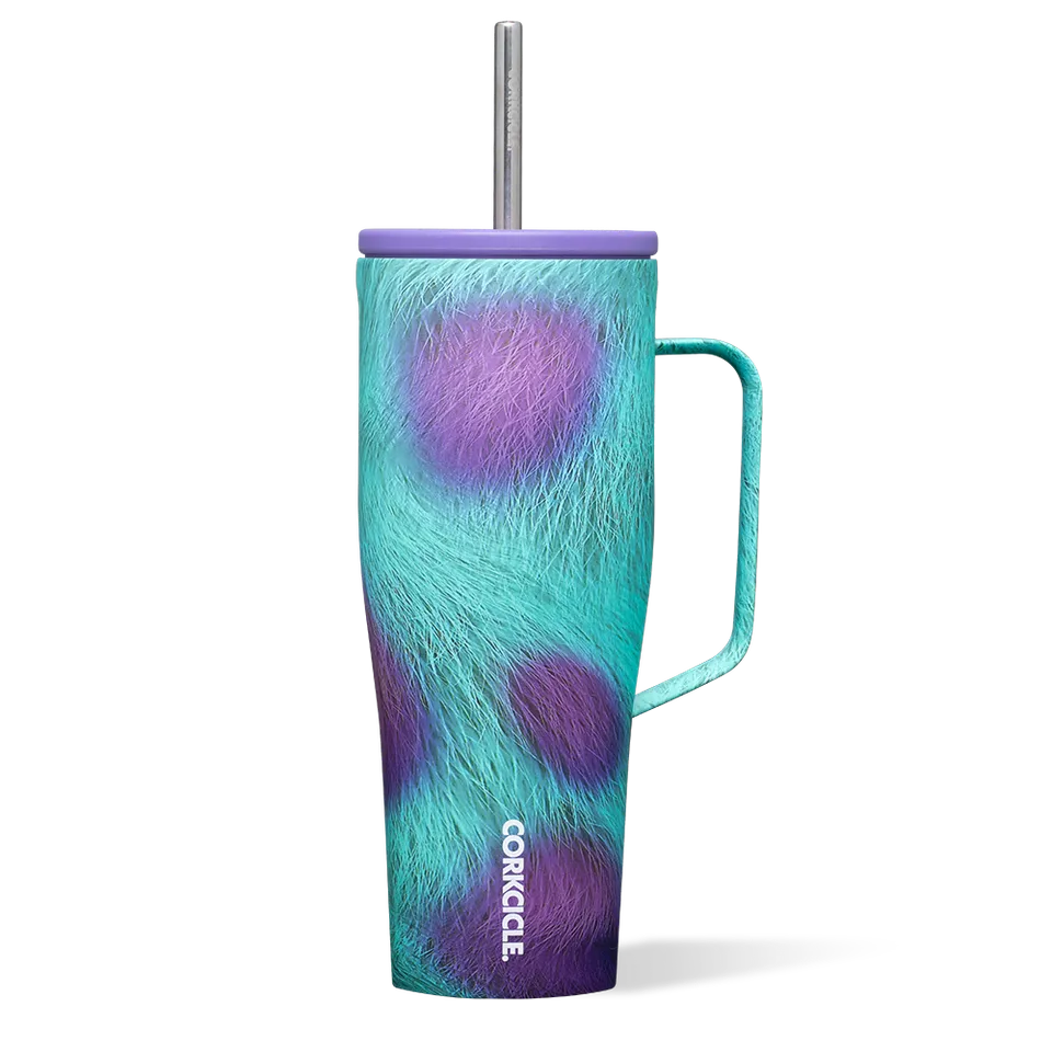 corkcicle-disney-pixar-cold-cup-xl-30-oz-sulley-design-with-handle-and-straw image 1