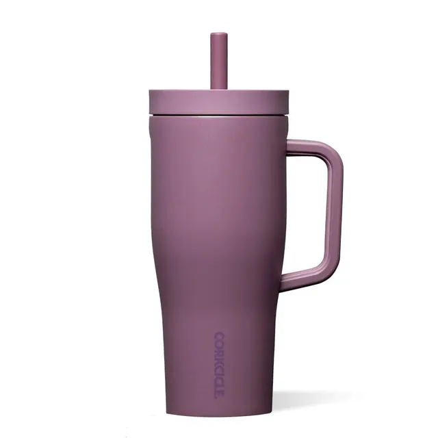 corkcicle-cruiser-insulated-tumbler-with-handle-straw-22-oz-mauve-leakproof-bpa- image 1