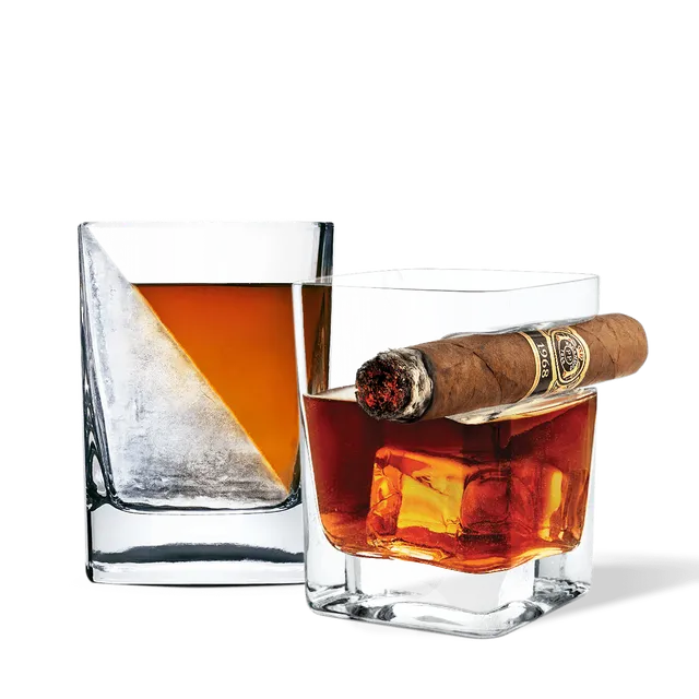 corkcicle-whiskey-wedge-cigar-glass-bundle image 1