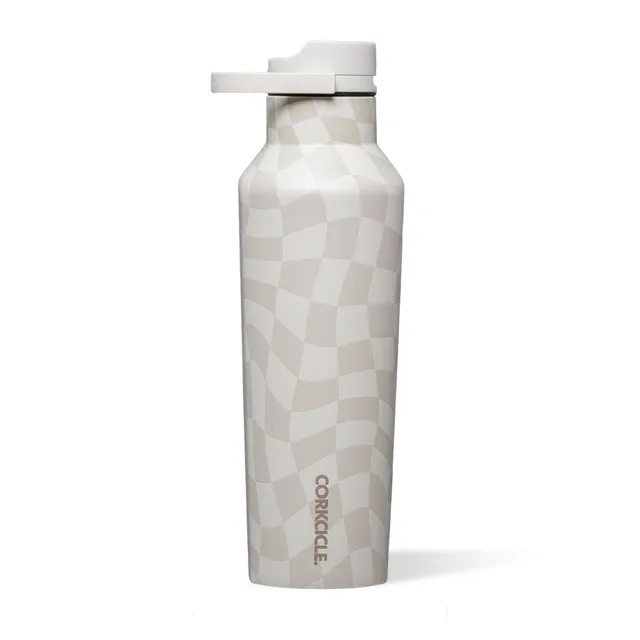corkcicle-classic-sport-canteen-insulated-water-bottle-20-oz-wavy-checkerboard image 1