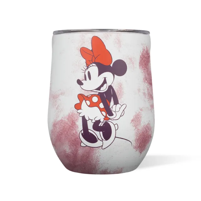 corkcicle-stemless-insulated-wine-glass-tumbler-12-oz-minnie-mouse-tie-dye image 1