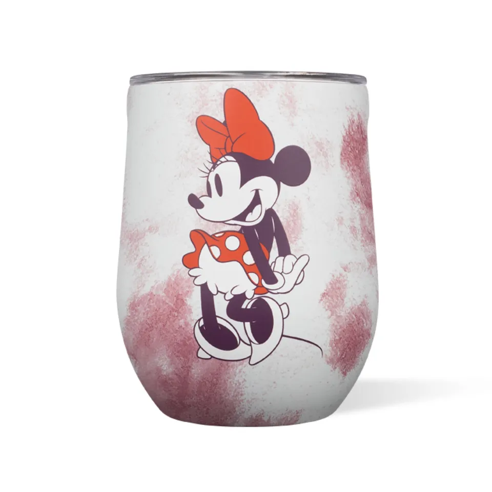 corkcicle-stemless-insulated-wine-glass-tumbler-12-oz-minnie-mouse-tie-dye image 1