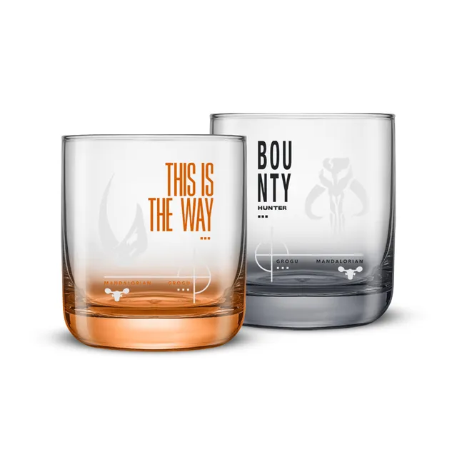 joyjolt-star-wars-bounty-mandalorian-short-drinking-glasses-set-of-2-10-oz image 1