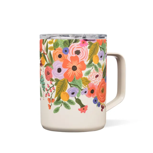 corkcicle-x-rifle-paper-co-triple-insulated-coffee-mug-with-lid-handle-16-oz-gar image 1